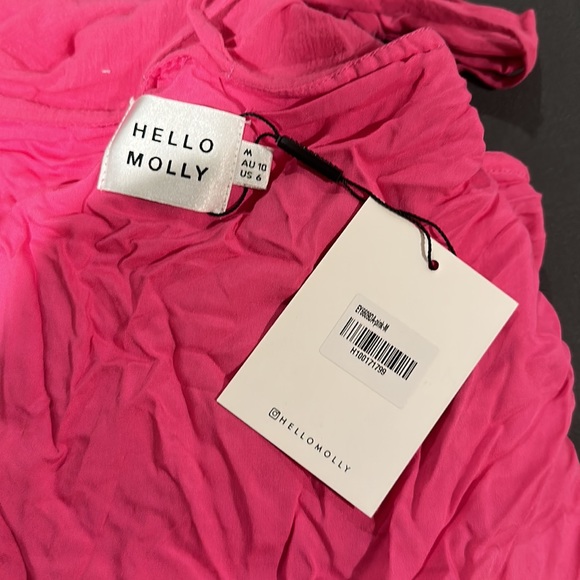 Hello Molly Pink Puff Sleeve Dress - Picture 5 of 7